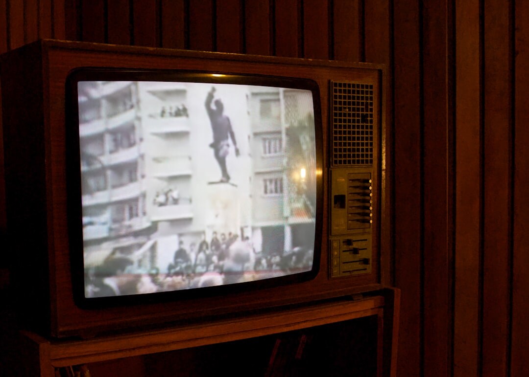 actor walking away from tv set