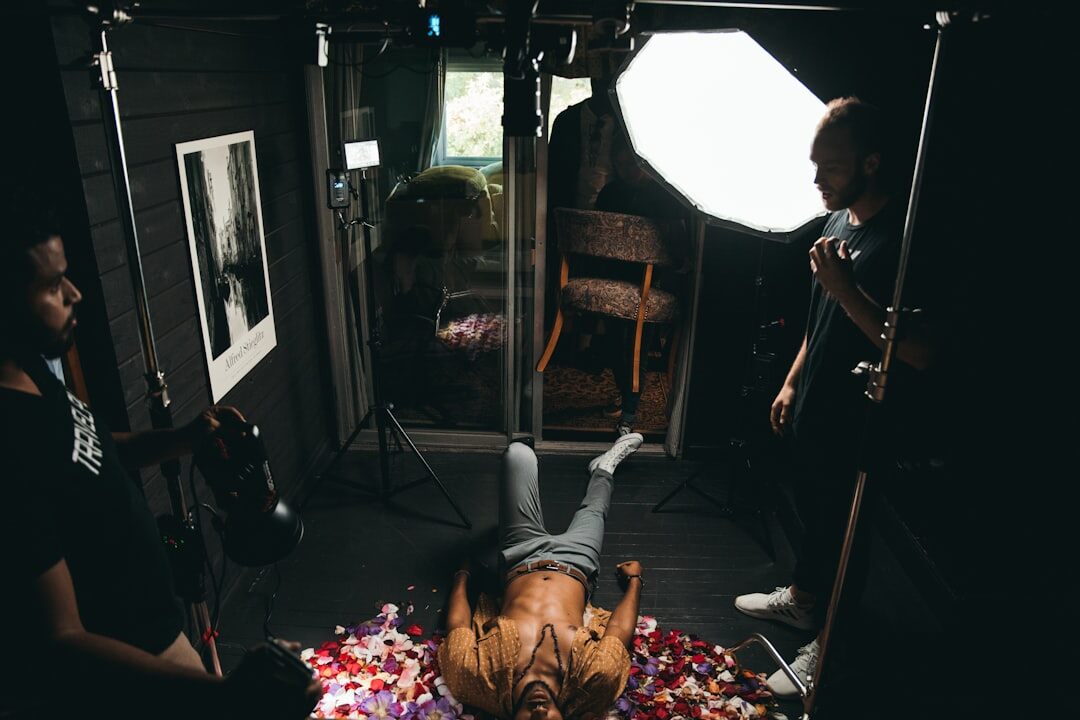 movie set behind scenes